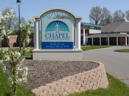 The-Chapel-of-North-Canton-Church-Sign - By akerssigns
