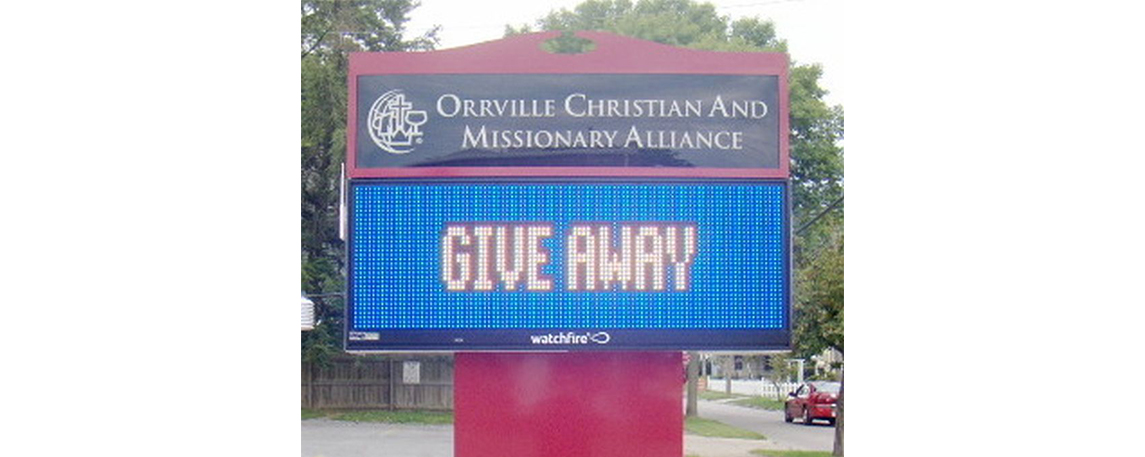 Orrville Christian and Missionary Alliance - By akerssigns