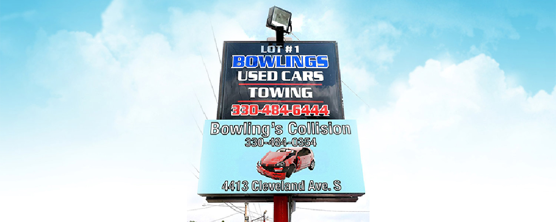 Bowling Used Cars - By Akers Signs