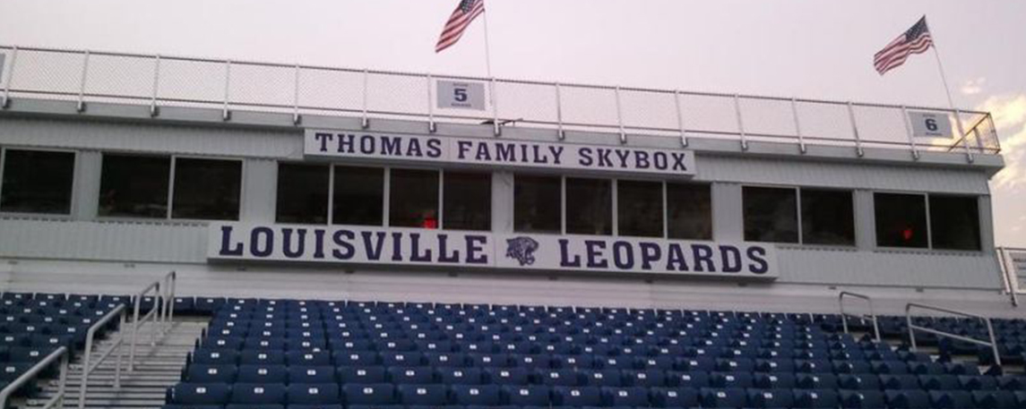 Louisville High School Press Box- By Akers Signs