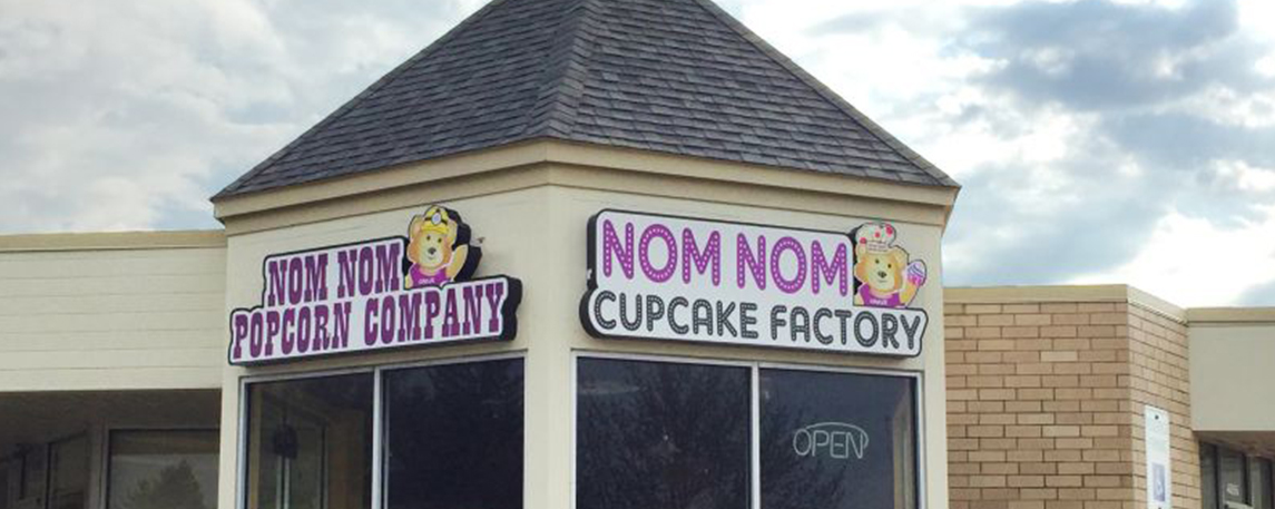 Nom Nom Cupcake Factory - By Akers Signs