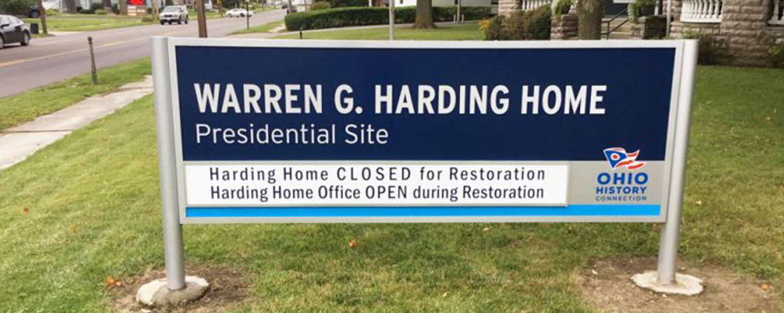 OHS-Warren G. Harding Home - By Akers Signs