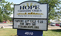 Hope-Community-Church-Sign-with-Enclosed-Changeable