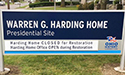 OHS-Warren G. Harding Home - By Akers Signs